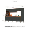 MUEBLE DE COCINA MODULAR PREMIUM 6 MODULOS TORRE CHICA Mueble De Cocina Modular Premium 6 Modulos Torre Chica