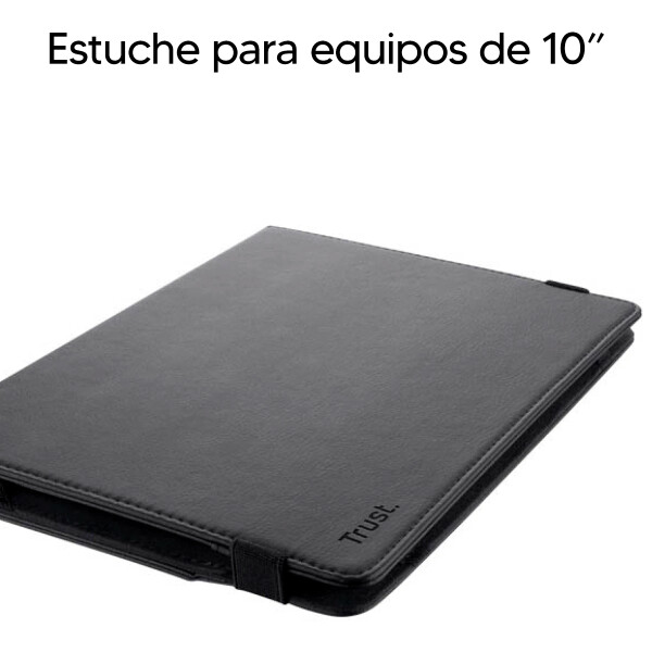 Estuche Con Soporte Para Tablet 10" Trust NEGRO