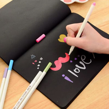 Cuaderno Negro Gatito Tapa Blanda Sc