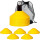 Conos Tortuga Flexibles Entrenamiento Pack X12 Unidad Amarillo