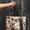 Cartera Madison Piel Blanco y Choco