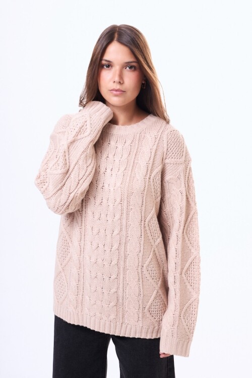 Buzo Tejido Garzón Beige