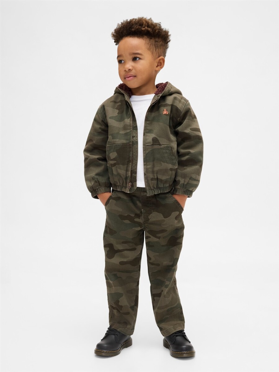 Jean Baggy Toddler Niño - Black Camo 