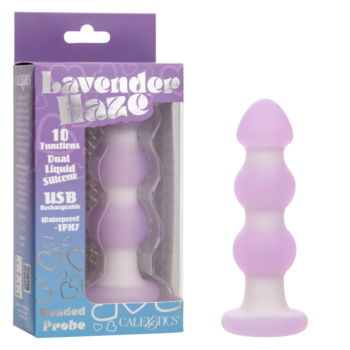 Plug Anal Vibrador Lavender Haze Beaded Probe 