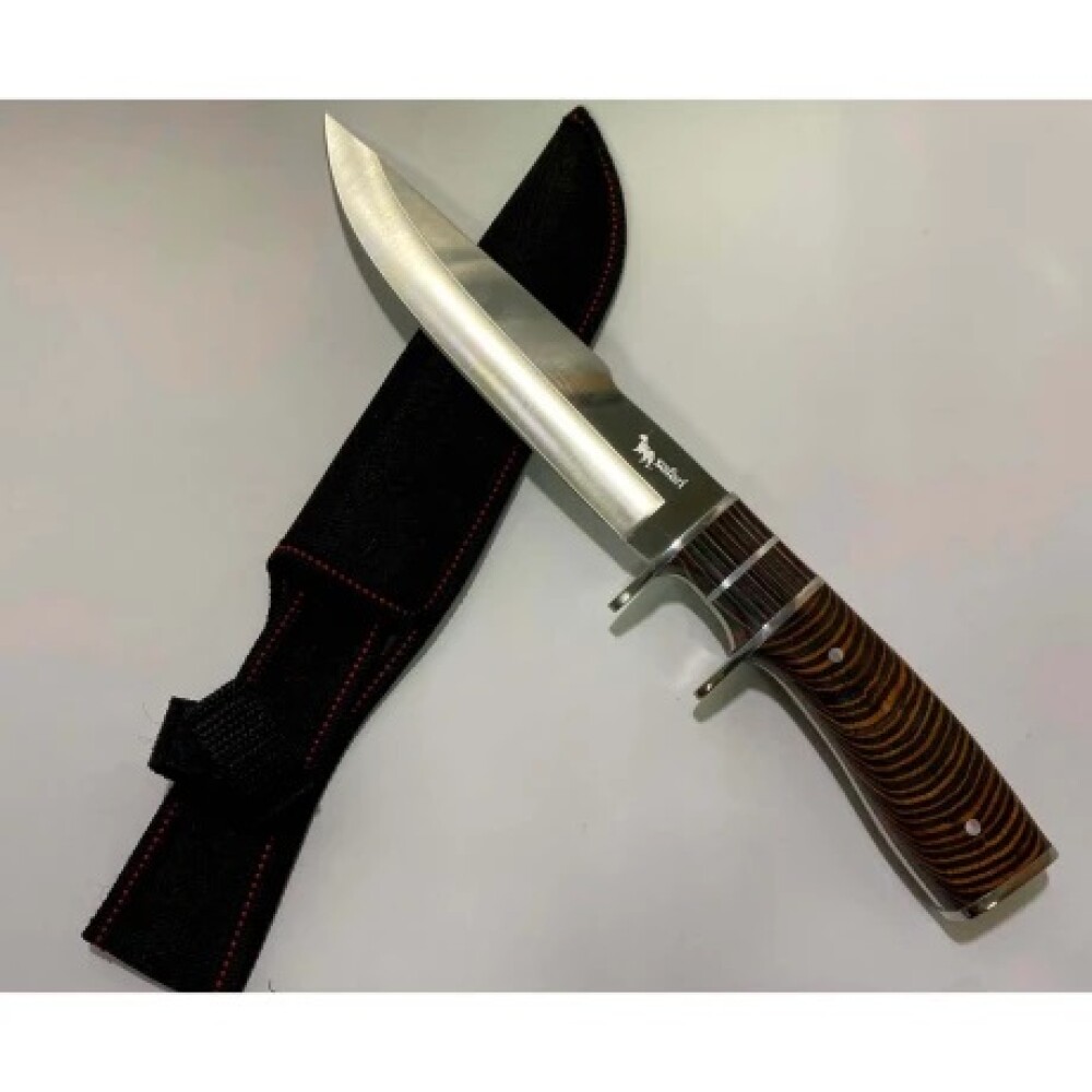 Cuchillo Safari Hoja Fija 31 cm Madera SF543 CUCHILLO SAFARI HOJA FIJA MANGO DE MADERA 31CM
