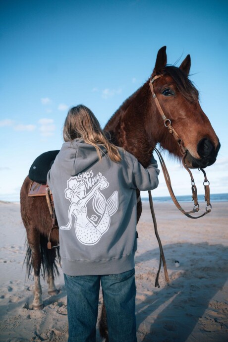 Hoodie Sirena / Gris U