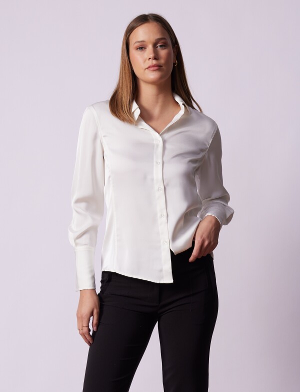 Camisa Saten CRUDO