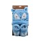 Set gorro + escarpines de bebé plush 0-6m Azul