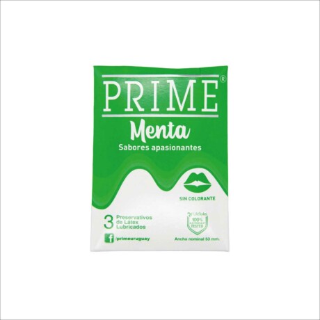 Preservativos Prime x3 Menta