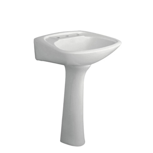 LAVATORIO SAN ISIDRO PILETA PARA PEDESTAL BLANCO LOZA BLANCO