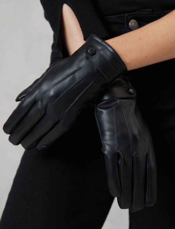 Guantes Eco Cuero NEGRO