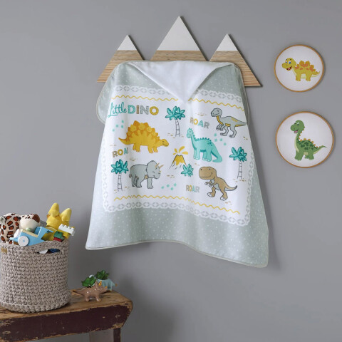 Toalla Con Capucha Bebé Döhler Velour 90 x 70 cm DINO