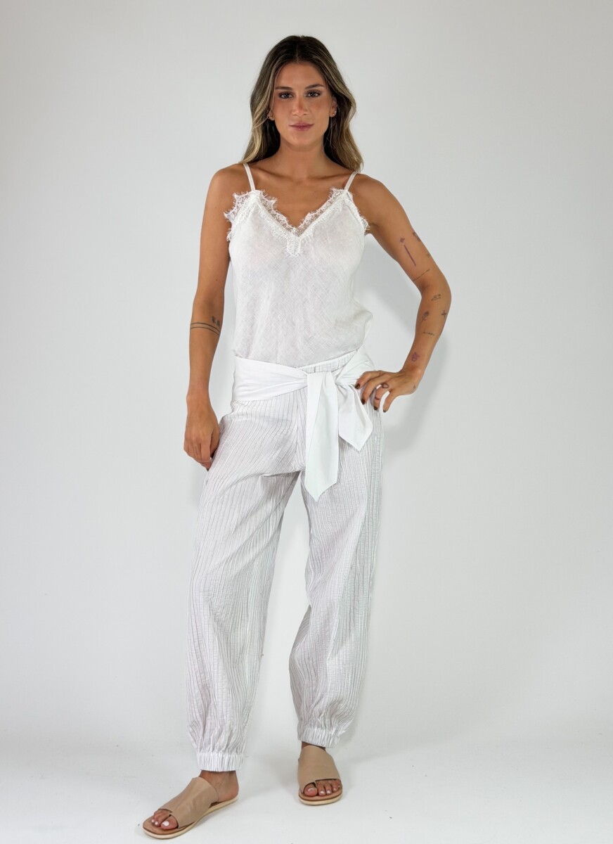PANTALON SABA - BLANCO 