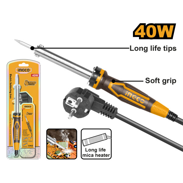 SOLDADOR DE ESTAÑO 40W LAPIZ SI0248 INGCO SOLDADOR DE ESTAÑO 40W LAPIZ SI0248 INGCO