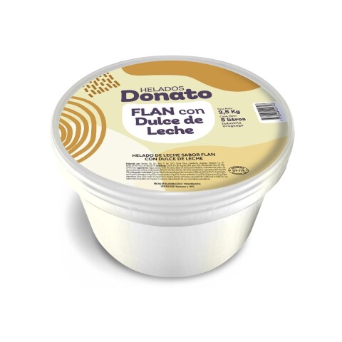 DONATO 5 LT FLAN C/ DULCE DE LECHE Donato 5 Lt Flan C/ Dulce De Leche
