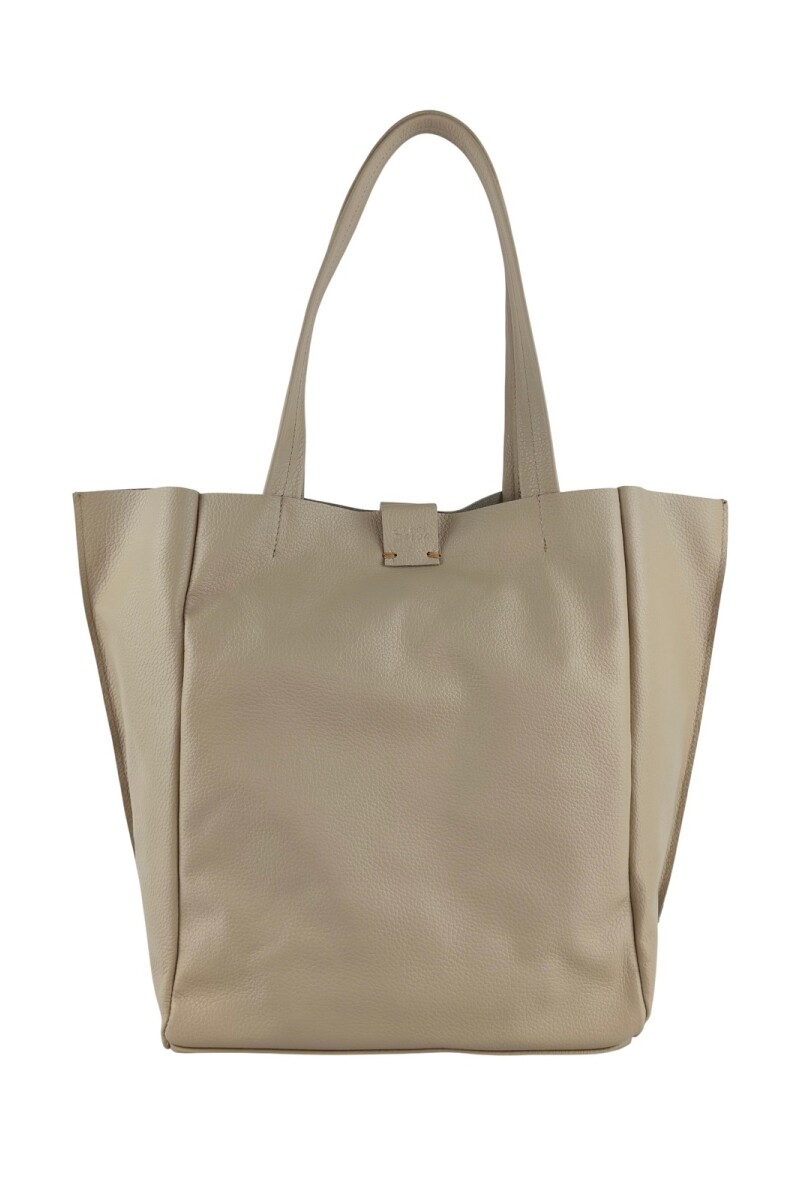 Tote Bag de cuero Beige