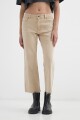 Pantalón de jean flared color CRUDO