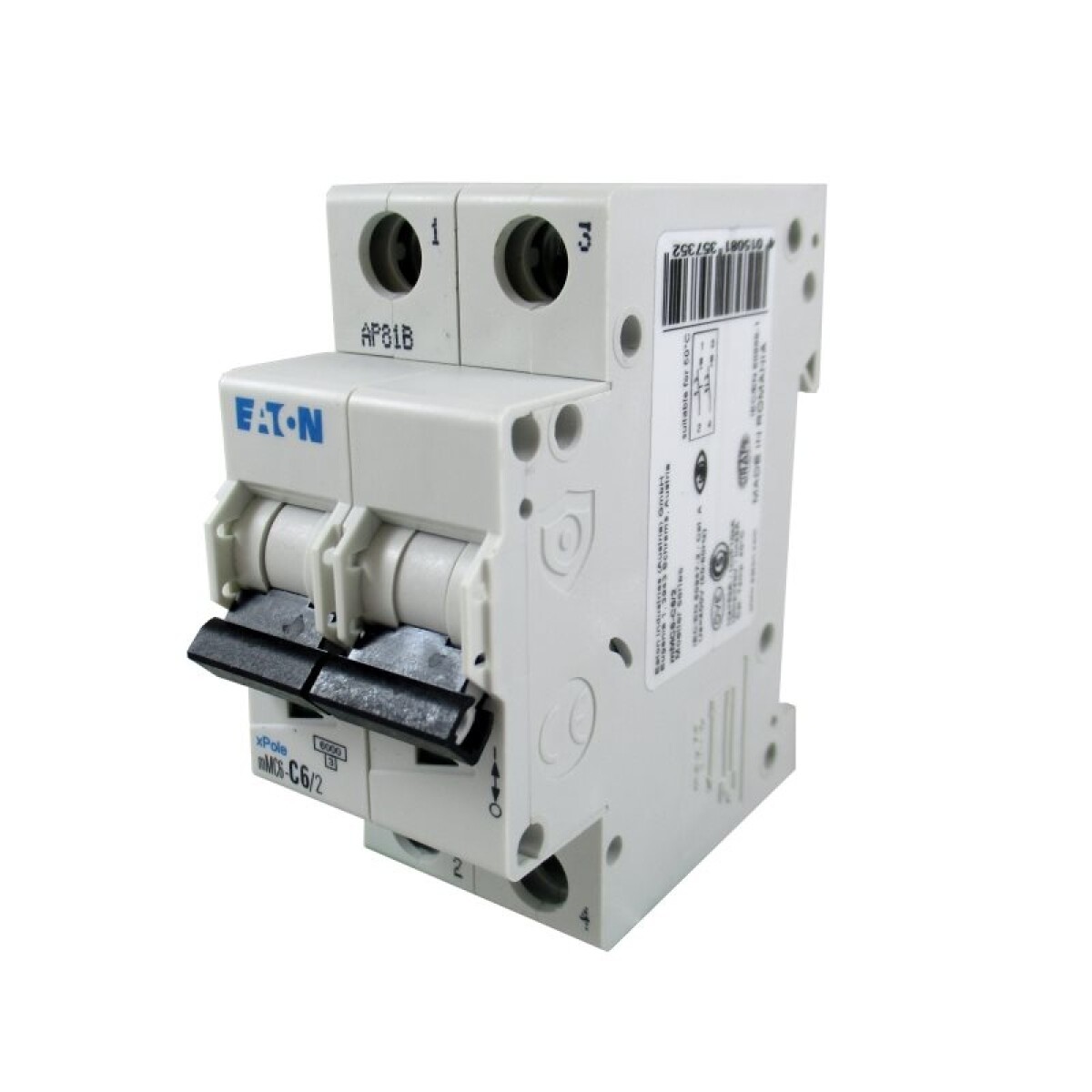 DISYUNTOR DIN 2X 06 A 06 KA EATON 