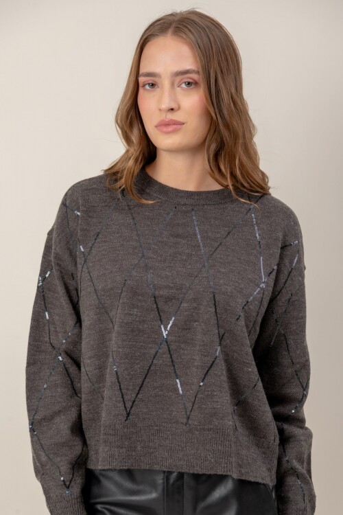 Sweater dama Gris