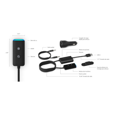 Asistente Virtual Amazon Echo Auto GEN2 Bluetooth 3,5MM 001