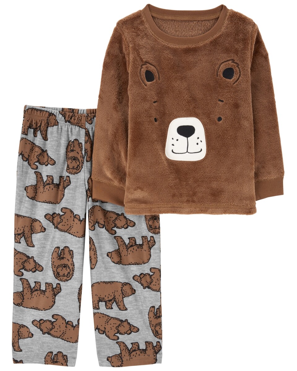 Pijama dos piezas de micropolar, diseño osos 