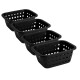 Set x4 Cesto pequeño 1,4 lts NEGRO