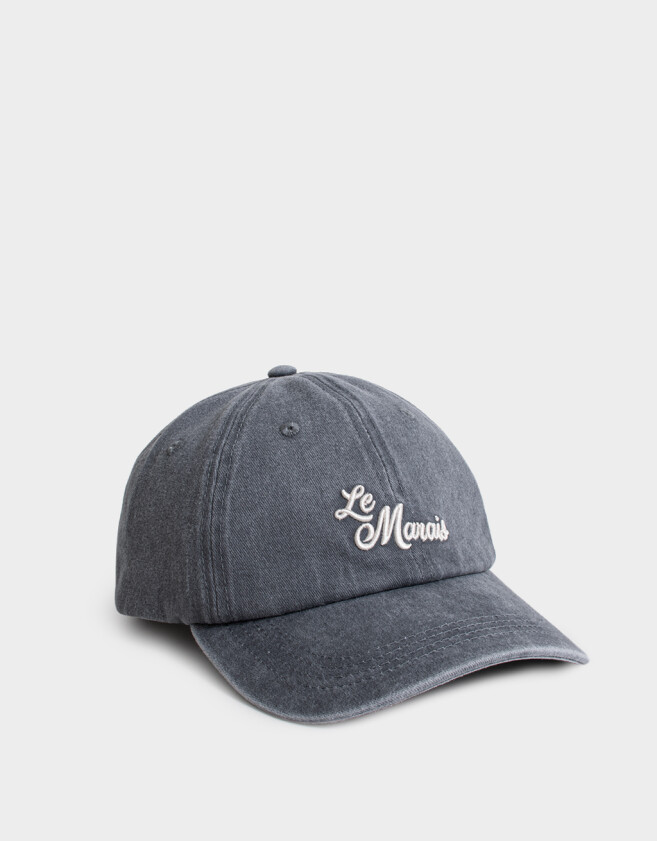 Caps Gorra Canvas Bordada - Gris Claro
