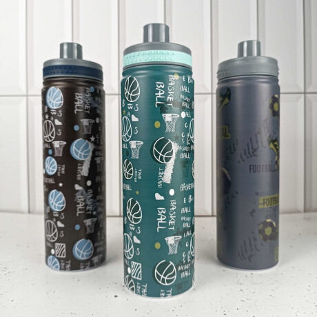 Botella térmica con diseños Verde