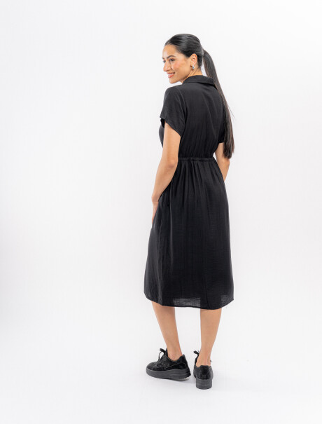 Vestido midi negro