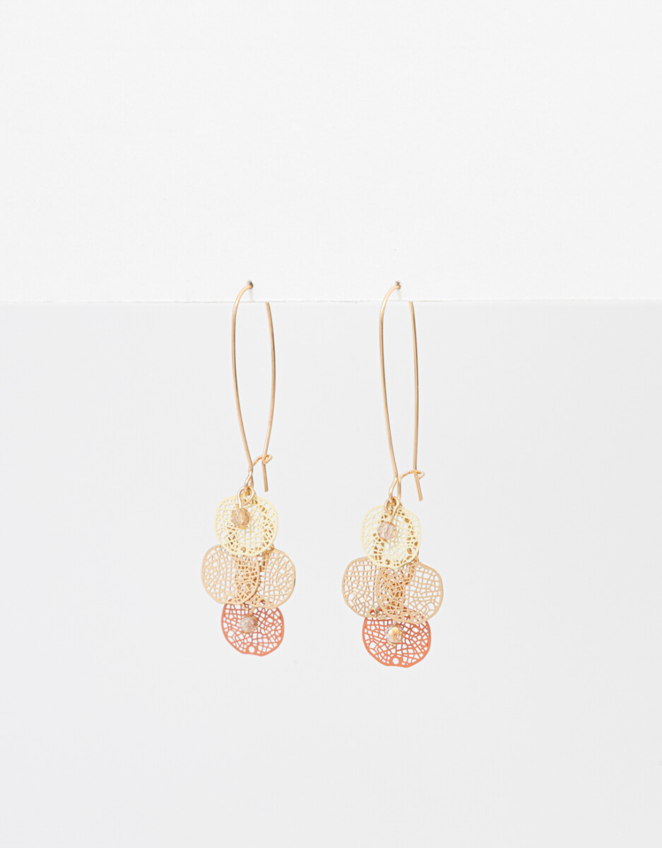 Aros Largos De Chapitas Esmaltadas 