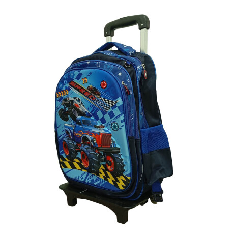 Set X3 Mochila C/Carro + Bolso + Cartuchera P Niño + Set Escolar Mch012004-au