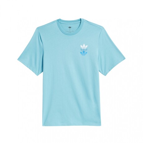REMERA adidas SKATEBOARDING TRIPLE TREFOIL Light Blue