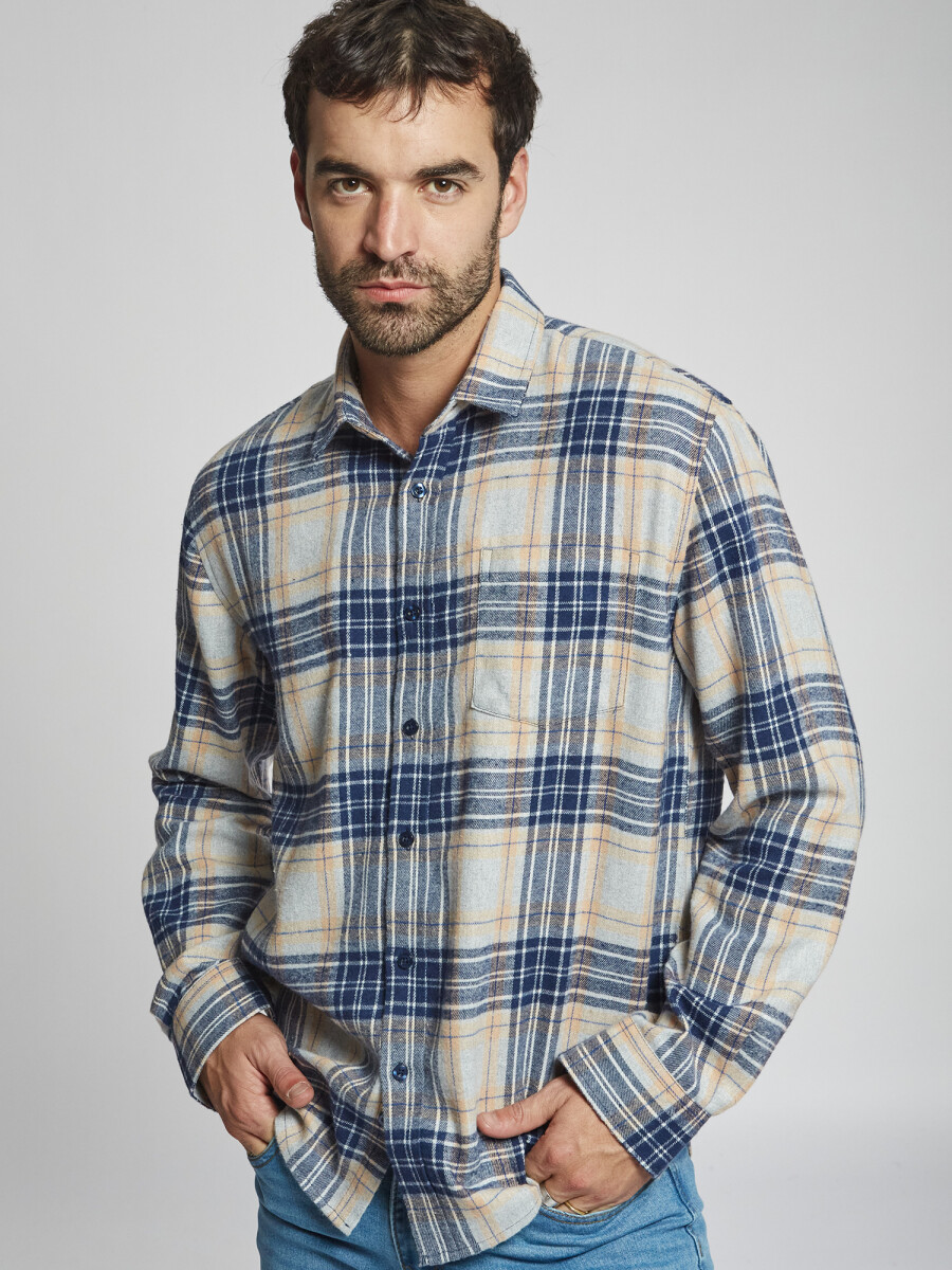 Camisa franela - beige 