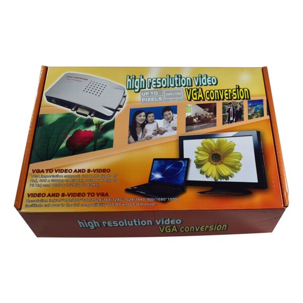 Convertidor De Video Vga A Rca O S-video Conversor Pc A Tv Convertidor De Video Vga A Rca O S-video Conversor Pc A Tv