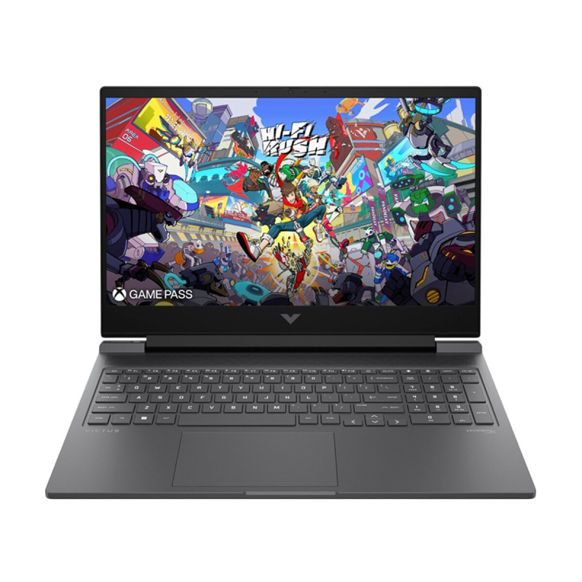 Notebook Gamer HP Victus 16. Ryzen 7 8845HS. RAM 16GB. Disco Sólido 512GB. Pantalla 16'' Full HD. Tarjeta RTX 4070 8GB 