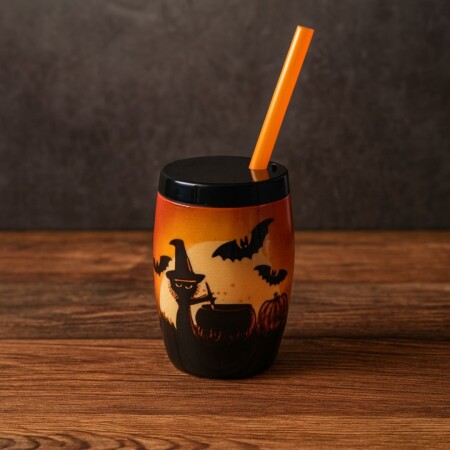 VASO HALLOWEEN 0,3 LTS NARANJA