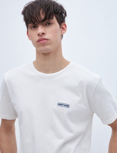 Remera Crew Off white