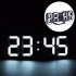 Reloj Digital Mesa Pared Luz Led Moderno Despertador Usb Variante Color Blanco