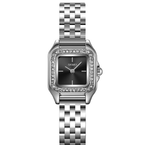 Reloj Skmei 2181SI Mujer Analógico Plateado con Brillantes Reloj Skmei 2181si Mujer Analógico Plateado Con Brillantes