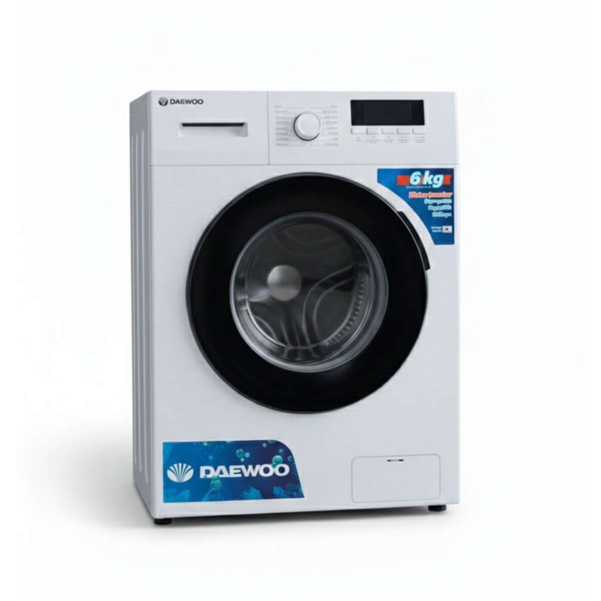 Lavarropas Daewoo Carga Frontal Inverter 6kg - Color blanco 