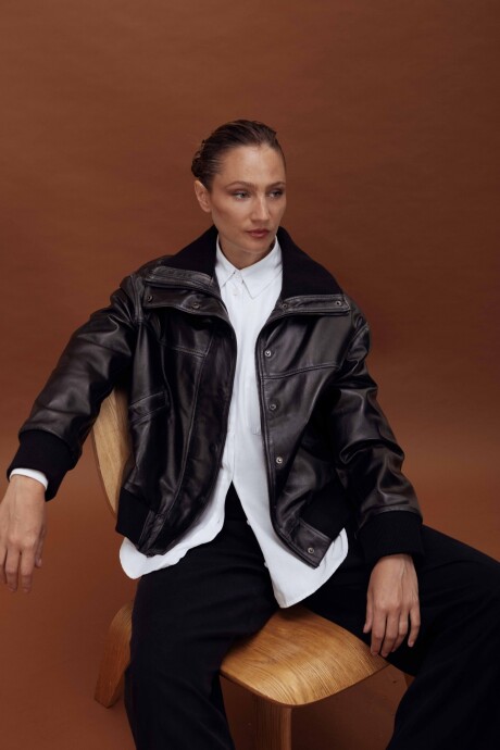 TORINO FW26 CHAQUETA NEGRO GASTADO