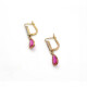 Caravanas Antiguas Con Diamantes Y Rubies Sinteticos. Caravanas Antiguas Con Diamantes Y Rubies Sinteticos.