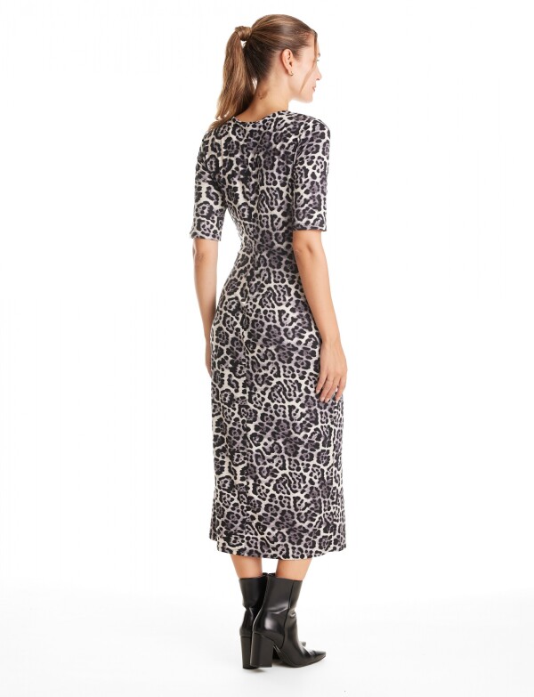 Vestido Animal Print NEGRO/MULTI