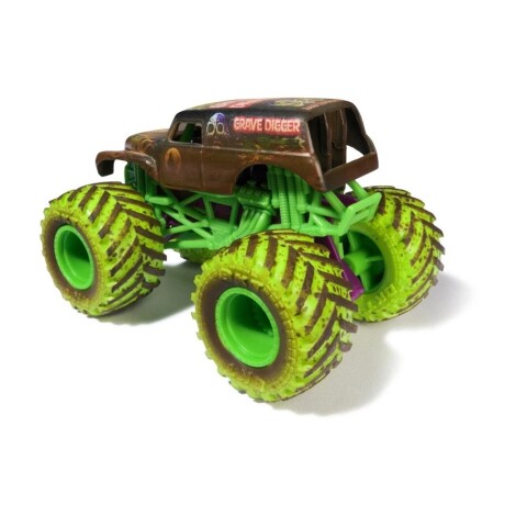 Vehiculo Monster Jam 58810 Cambio de Color 1:64 GRAVE-DIGGER