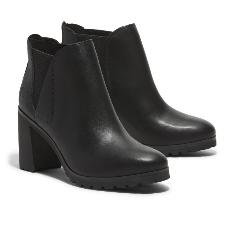 Botas Chelsea Allington Mid Mujer Black Full Grain