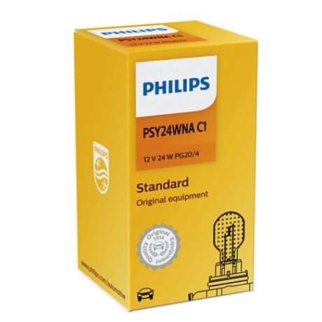 LAMPARA - SEÑALERO 12V 24W PSY24W PG20D PHILIPS LAMPARA - SEÑALERO 12V 24W PSY24W PG20D PHILIPS