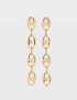 Aros Colgantes Largos Chunky Edition Aros Colgantes Largos Chunky New Basics - Dorado