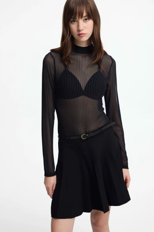Polera Luxe Negro Lurex
