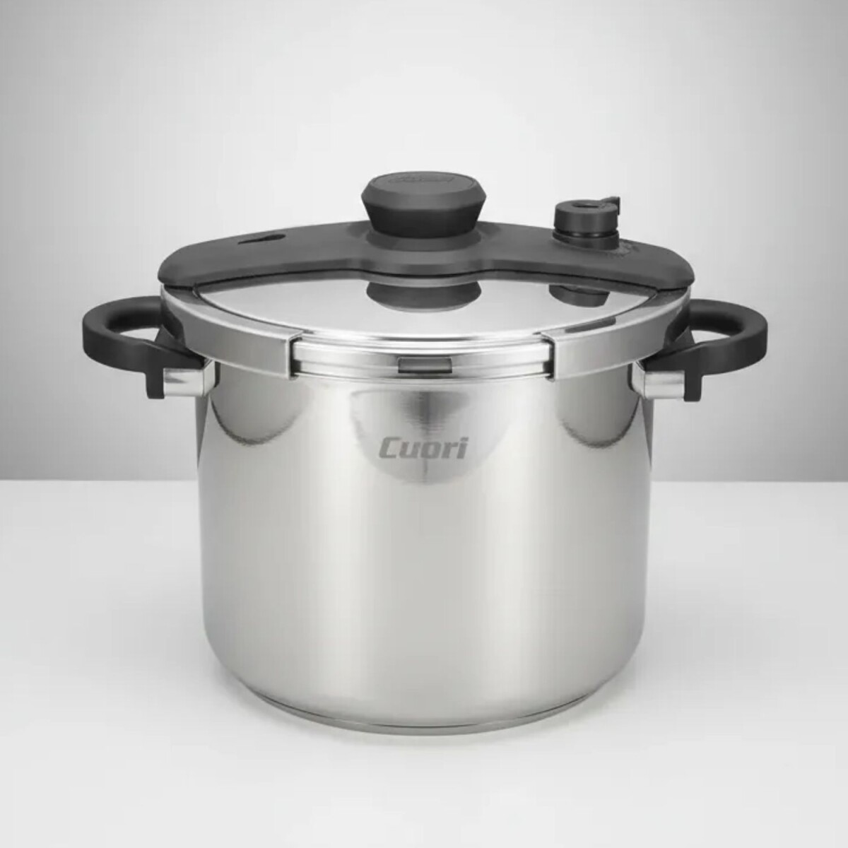 Olla a presión cuori modelo capri 12-plus 12 lts acero inox 