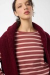 Remera Palma Rayas Rojo